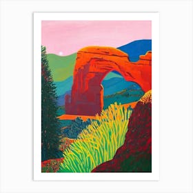 Arches National Park 1 United States Of America Abstract Colourful Art Print