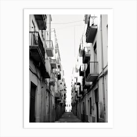 Cagliari, Italy, Black And White Photography 1 Art Print