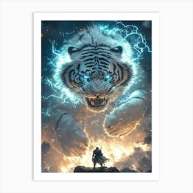 Lightning Tiger Art Print