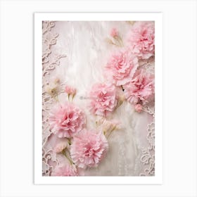 Pink Carnations 2 Art Print