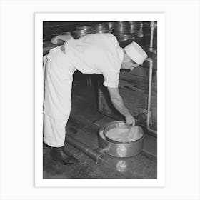 Untitled Photo, Possibly Related To Draining Off The Whey In Making Cheese At The Tillamook Cheese Plant, Tillamo Art Print