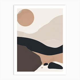 Hues Of The Horizon Minimalist Style Art Print