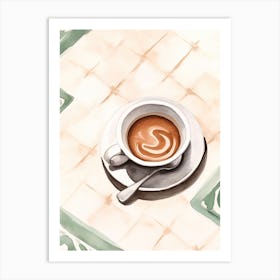 Coffee In A Cup Art Print