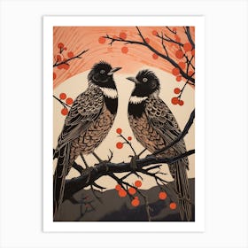 Two Birds Art Nouveau Poster 8 Art Print