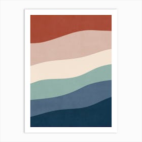 Minimal Waves 148 Art Print