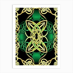 Abstract Celtic Knot 2 Art Print