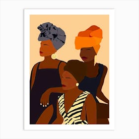 Three African Women 1 Art Print