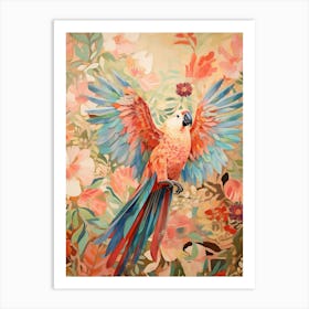 Macaw 2 Detailed Bird Painting Art Print