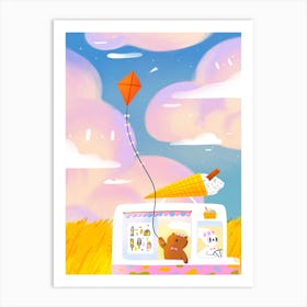 Let'S Fly A Kite Art Print