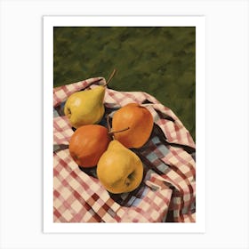 Autumn Pears Still Life Art Print