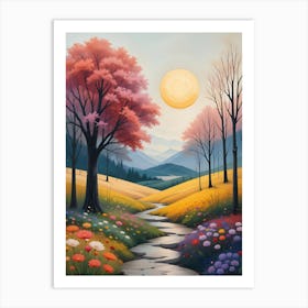 Flowering Path Art Print