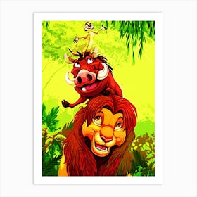 Lion King movie Art Print