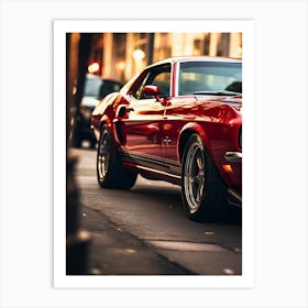 Close Of American Muscle Car 010 Art Print