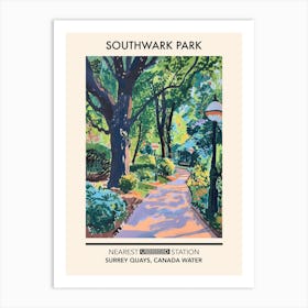 Southwark Park London Parks Garden 4 Art Print