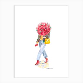 Red Tweed at the Tuileries Art Print