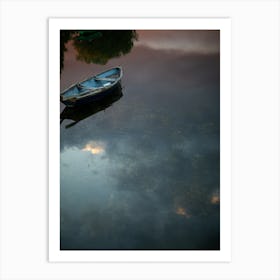 Lake Reflections At Sunset Art Print