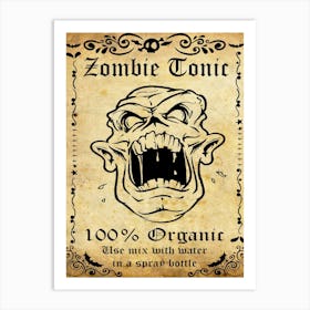 Zombie Tonic Art Print