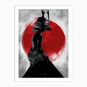 Warrior Samurai Woman Art Print