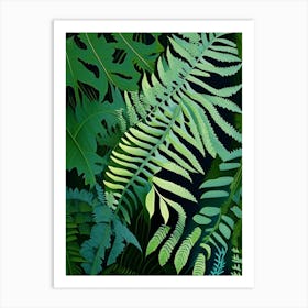 Hay Scented Fern Vibrant Art Print