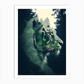 Tiger In The Forest Art Print