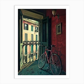 Bicycle In A Window Art Print