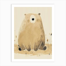 Bear In The Grass Art Print