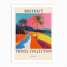 Abstract Travel Collection Poster Sri Lanka 1 Art Print