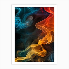 Abstract Smoke 6 Art Print