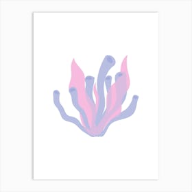 Pink And Purple Seaweed Art Print