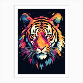 Tiger Art In Minimalism Style 3 Art Print