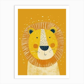 Yellow Lion 5 Art Print