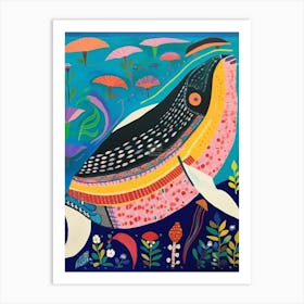 Maximalist Animal Painting Humpback Whale 1 Art Print