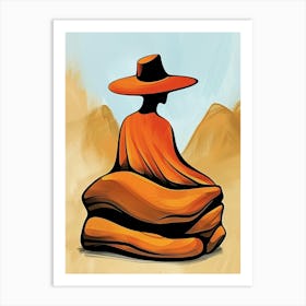 Buddhist Monk Art Print