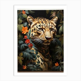 Leopard In The Jungle art print 1 Art Print