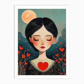 Open your heart Art Print