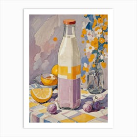 Milk And Lemons Art Print