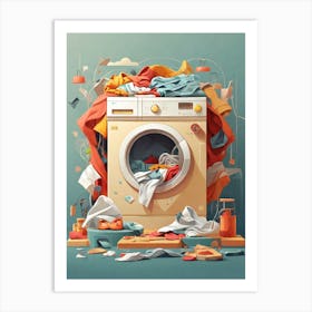 Laundry Day Art Print