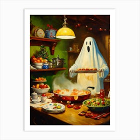 Ghost In The Kitchen Art Print