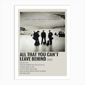 All That You Can T Leave Behind Music Poster Art Print