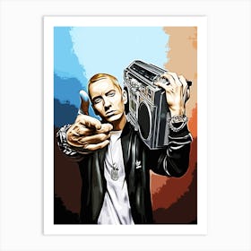 Boombox Eminem Art Print
