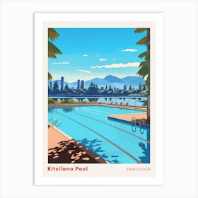 Kitsilano Vancouver Canada 2 Swimming Poster Art Print