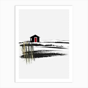 House In The Snow Art Print