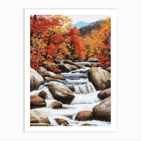 Autumn Stream 2 Art Print