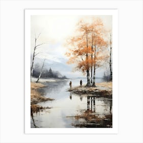 'Falling Leaves' Art Print