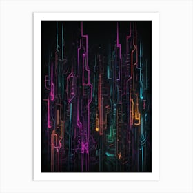 Futuristic City 7 Art Print