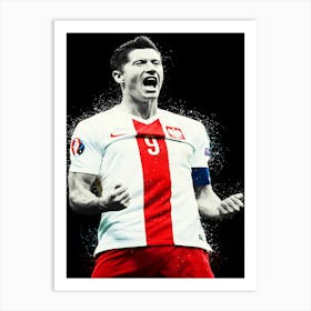 Robert Lewandowski Art Print