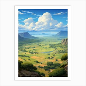 Great Rift Valley Cartoon 3 Art Print