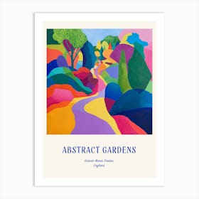 Colourful Gardens Hidcote Manor Garden United Kingdom 2 Blue Poster Art Print