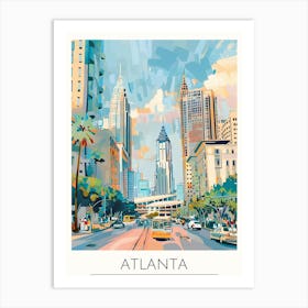 Atlanta Cityscape Art Print