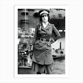 Woman In Uniform 2 Art Print